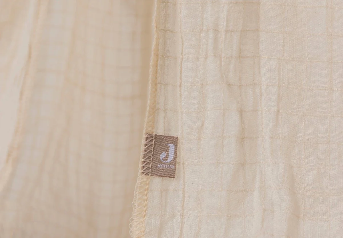 Jollein Sluier Ledikant Cosy Check Sand 155Cm - Image 2