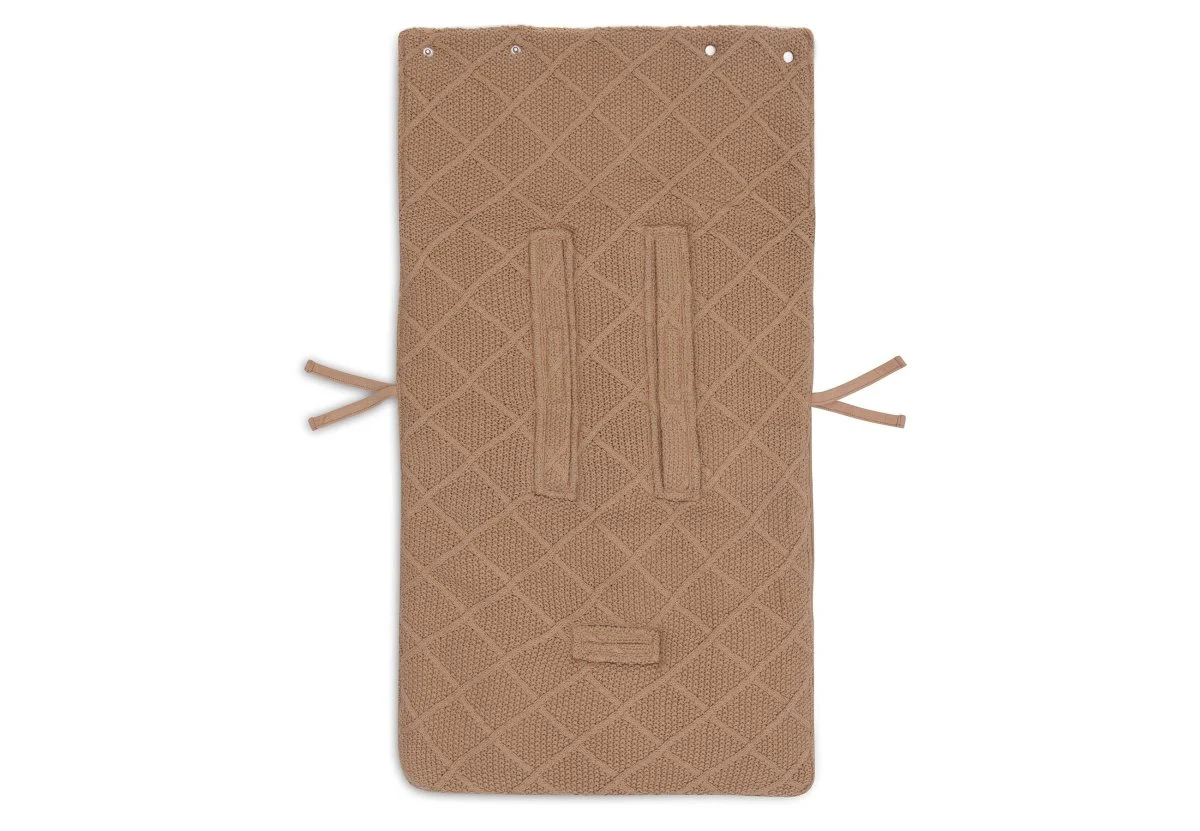 Jollein Voetenzak Check Knit Biscuit 0+ 3/5 Punts - Image 3