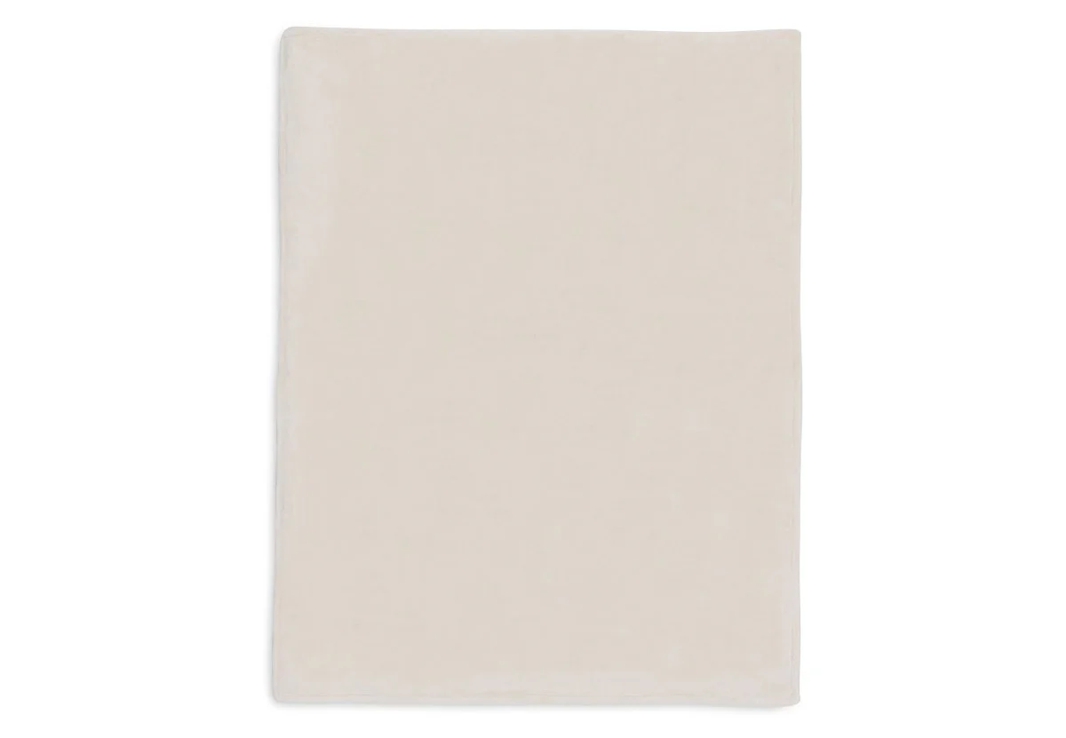 Jollein Wiegdeken Basic Knit Oatmeal/Velvet 75X100Cm - Image 2