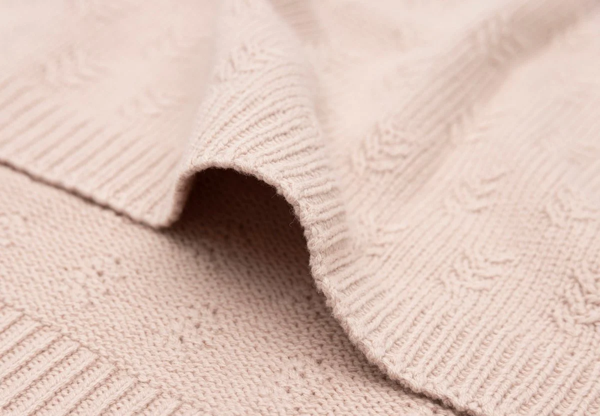 Jollein Wiegdeken Grain Knit Wild Rose 75X100Cm - Image 5