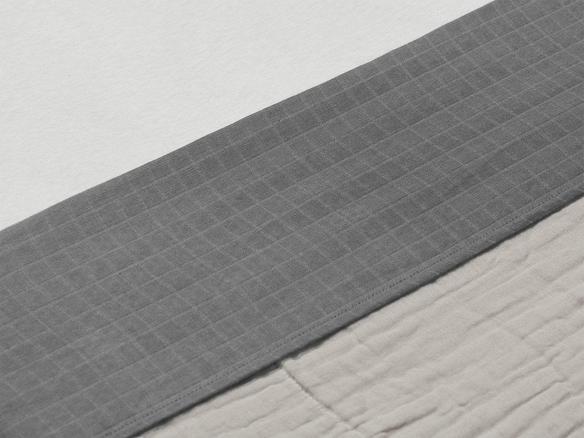 Jollein Wieglaken Wrinkled Cotton Storm Grey 75x100cm - Image 2