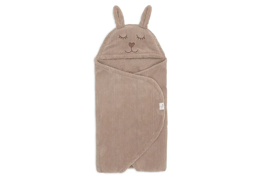 Jollein Wikkeldeken Baby Bunny Cloudy Rib/ Milky Coffee - Image 4