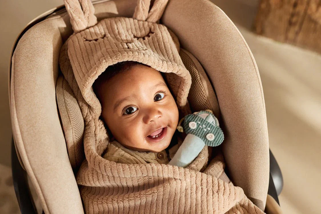 Jollein Wikkeldeken Baby Bunny Cloudy Rib/ Milky Coffee - Image 9