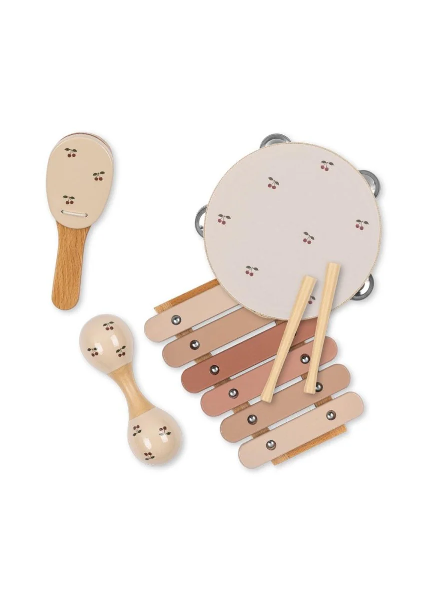 Konges Slojd Muziekinstrumenten Set Glossy Cherry