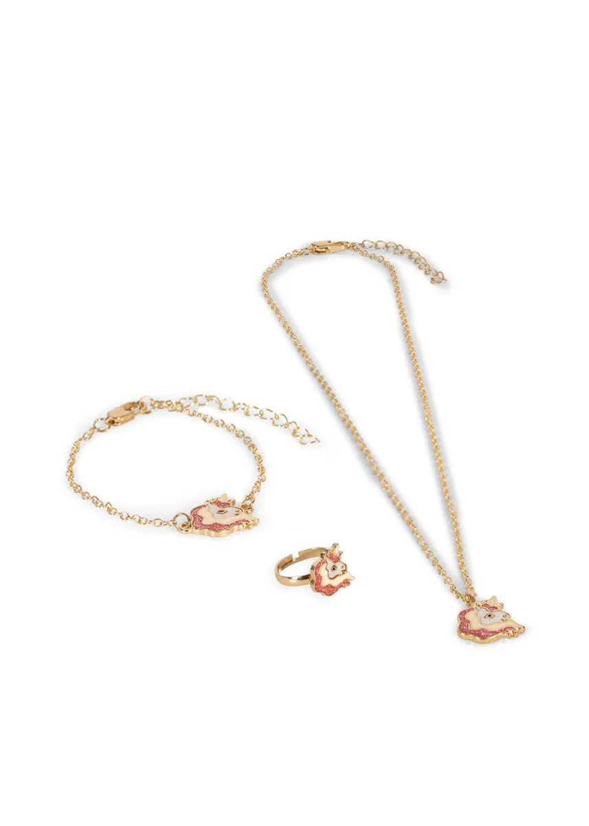 Konges Slojd Sieraden Set Unicorn Gold