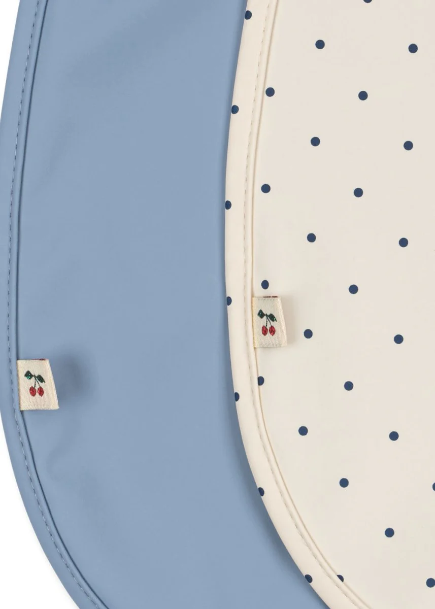 Konges Slojd Slabbetje Navy Dot Rain Washed 2St - Image 2