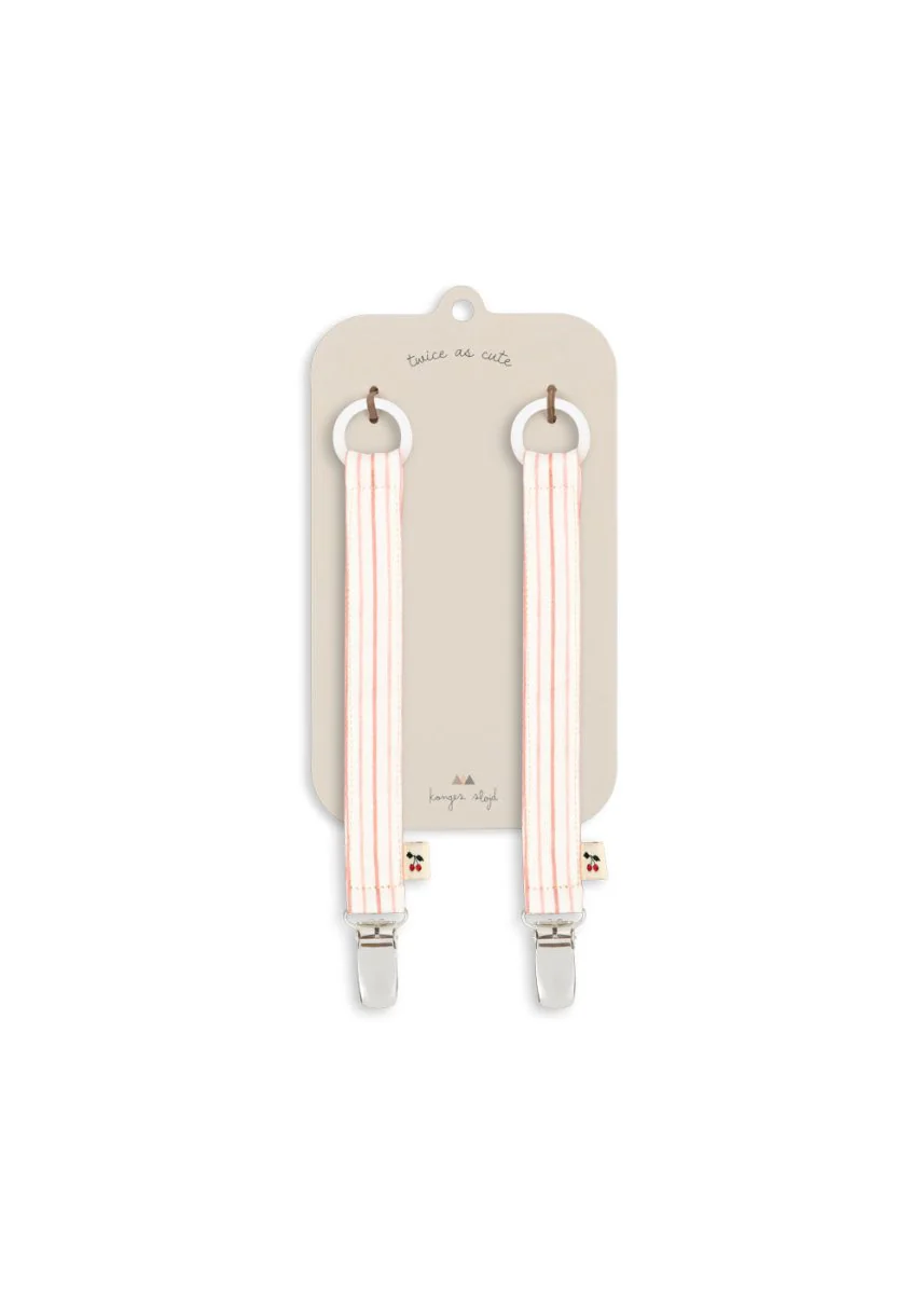 Konges Slojd Speenkoord Stripie Petite Rose 2St - Image 2