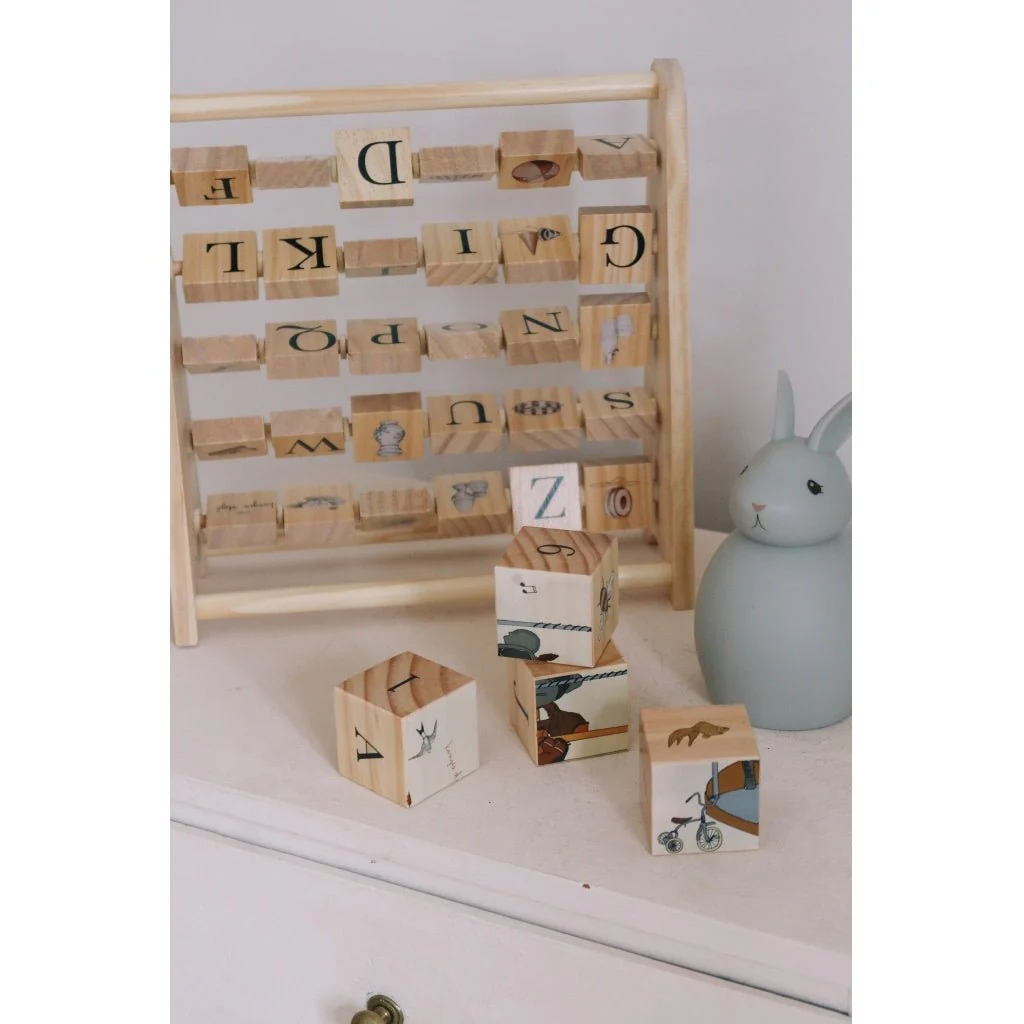 Konges Sløjd Telraam Abc Wooden Block Frame Multi - Image 3