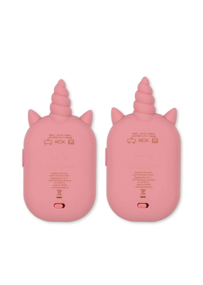 Konges Slojd Walkie Talkies Kind Glitter Unicorn Sparkling Pink - Image 2