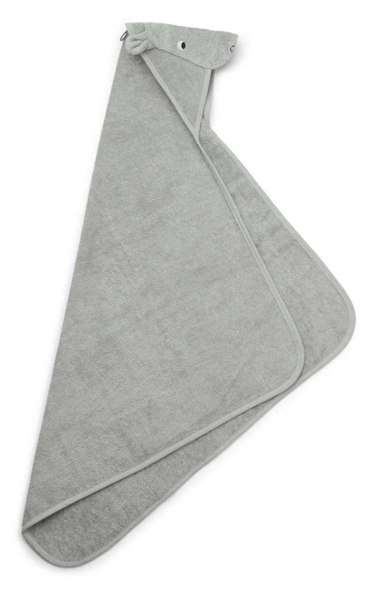 Liewood Badcape Baby Albert Hippo Dove Blue - Image 2
