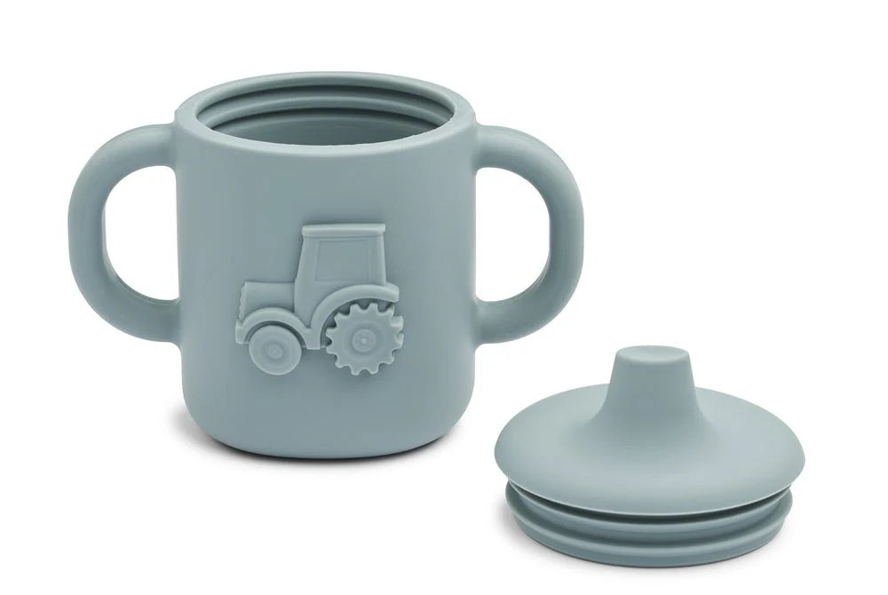 Liewood Drinkbeker Amelio Tractor Blue Fog - Image 2