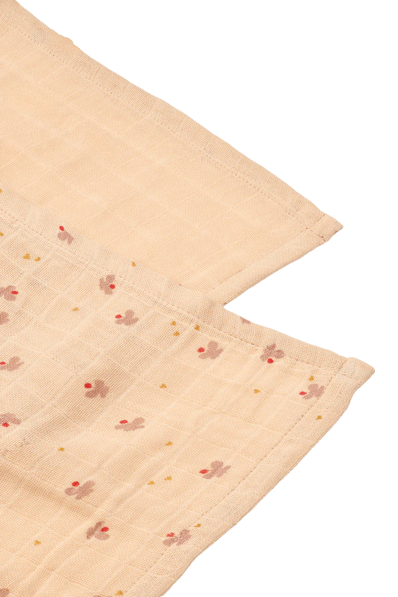 Liewood Hydrofiele Doek Lewis Mini Butterflt/ Apple Blossom 2St - Image 2