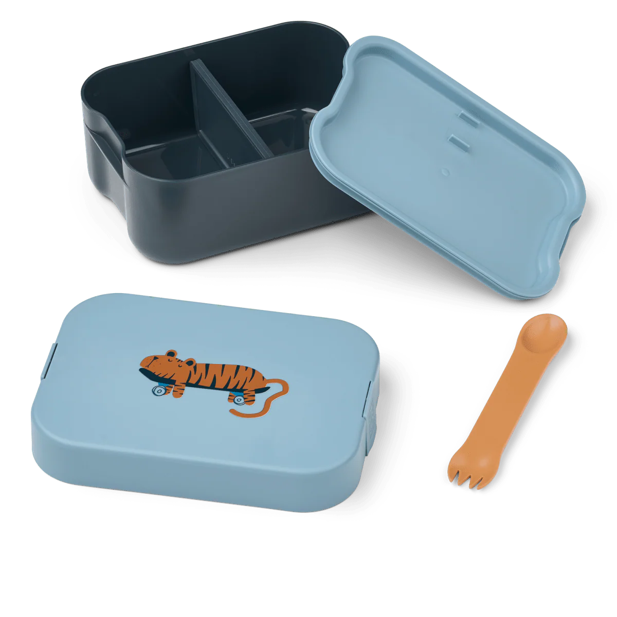 Liewood Lunchbox Kamil Tiger/Beach Blue - Image 2