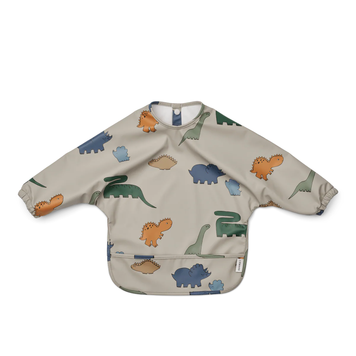 Liewood Slabbetje Merle Printed Cape Dinosaurs / Mist