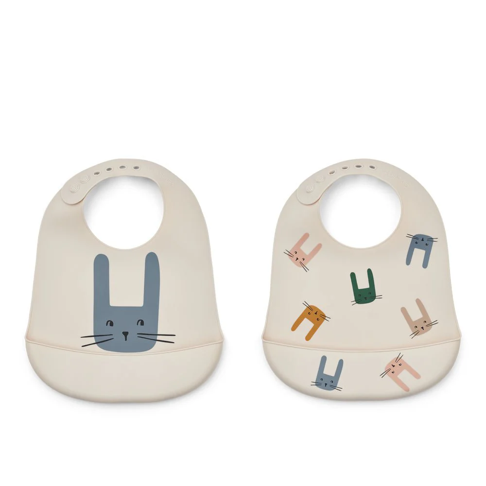 Liewood Slabbetje Tilda Bunny/Sandy 2St