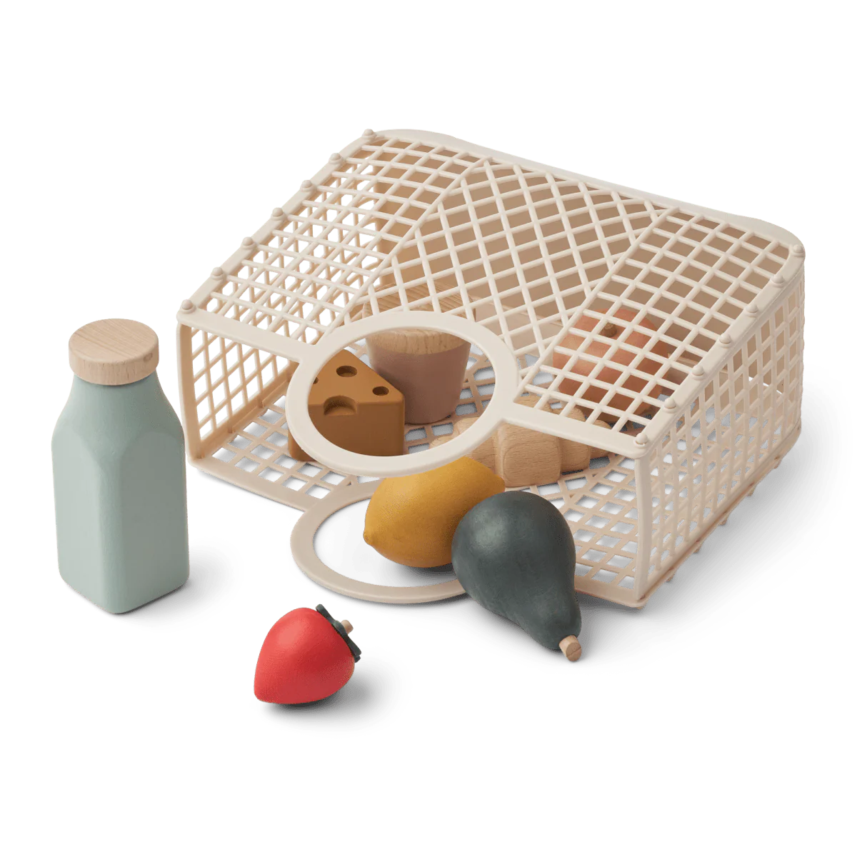 Liewood Speelgoedwinkeltje Florin Play Food & Grocery Basket Sandy Multi Mix