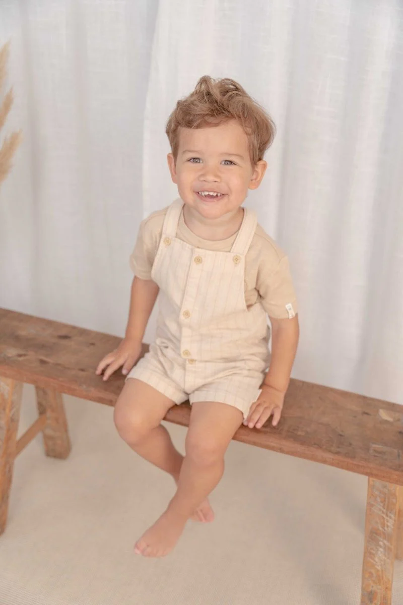 Little Dutch Baby Jumpsuit Sand Stripes - Image 3