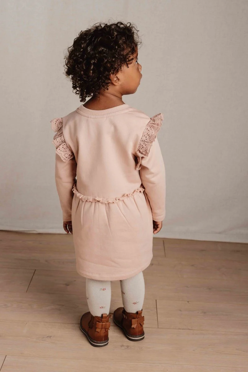 Little Dutch Baby Jurkje Lange Mouwen Soft Rose - Image 4