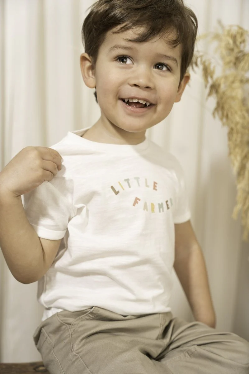 Little Dutch Baby Shirt Korte Mouwen Off White Flower Girl - Image 3