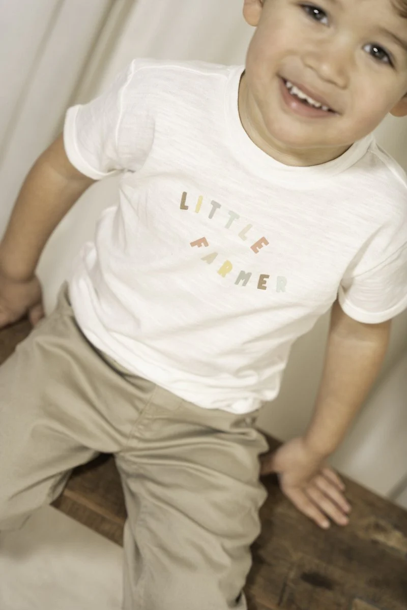 Little Dutch Baby Shirt Korte Mouwen Off White Flower Girl - Image 4