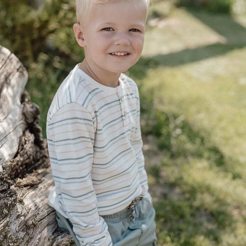 Little Dutch Baby Shirt Lange Mouw Multi Stripe - Image 3
