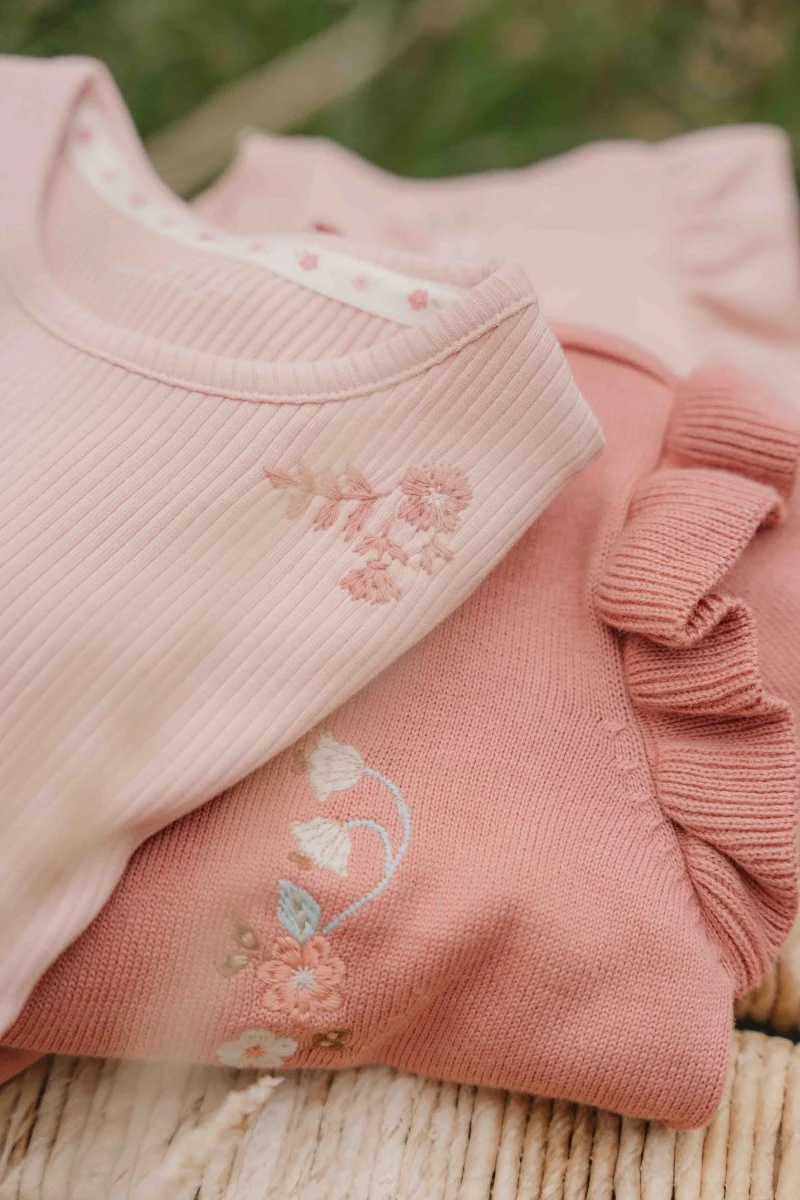 Little Dutch Baby Shirt Lange Mouwen Soft Rose - Image 5