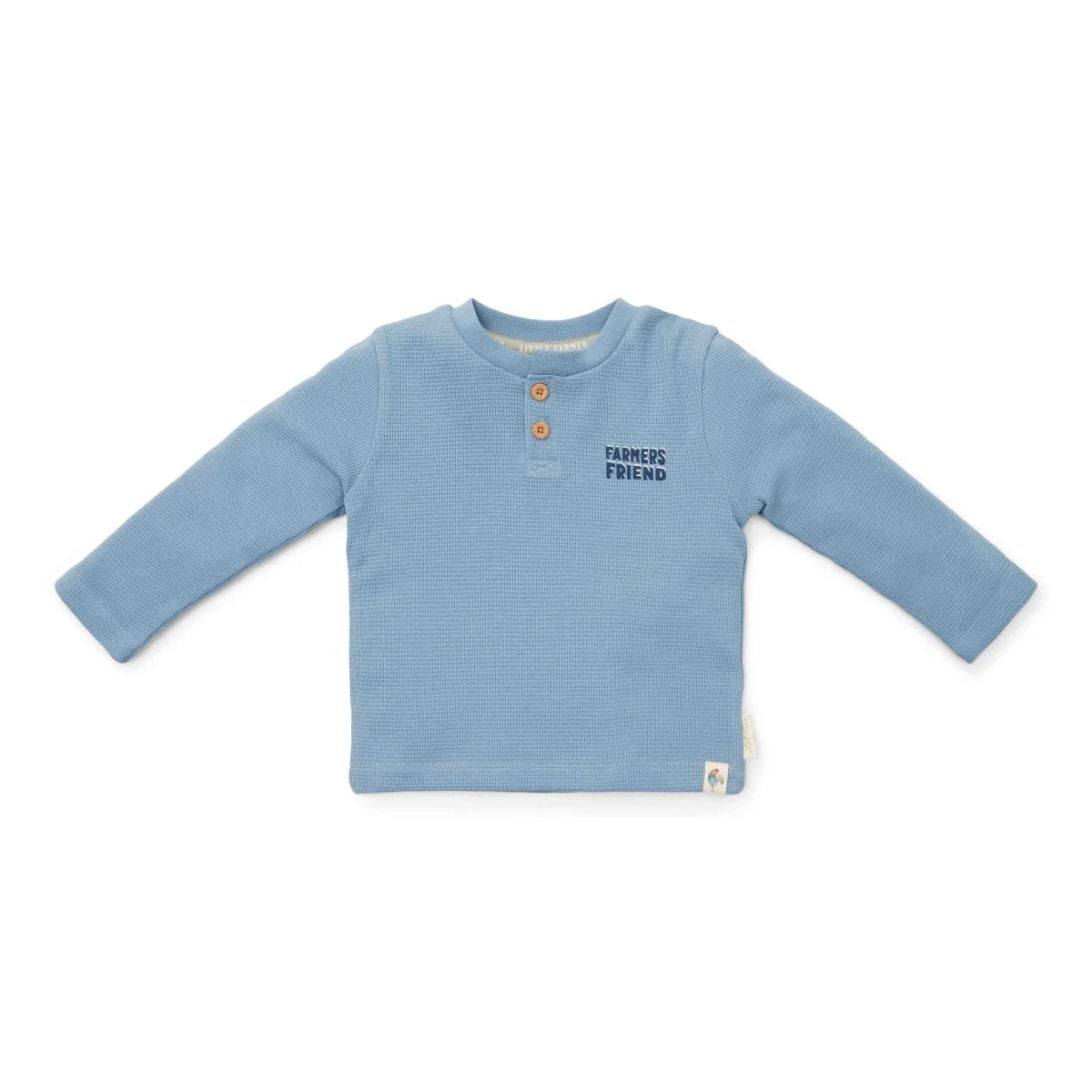 Little Dutch Baby Shirt Lange Mouwen Wafel Ice Blue