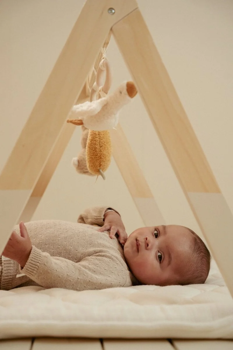Little Dutch Baby Vestje Overslag Soft Beige Melee - Image 7