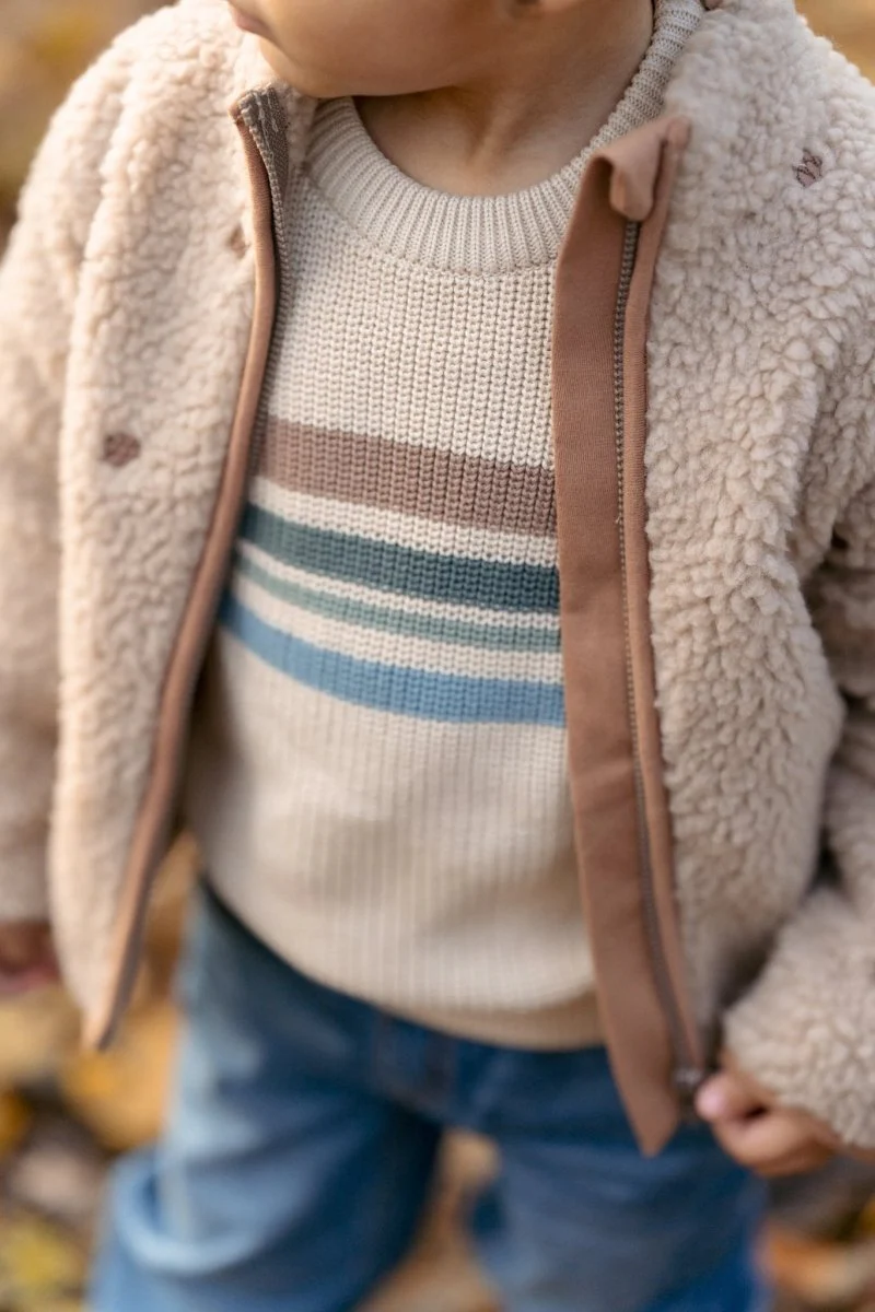 Little Dutch Baby Vestje Teddy Taupe - Image 6