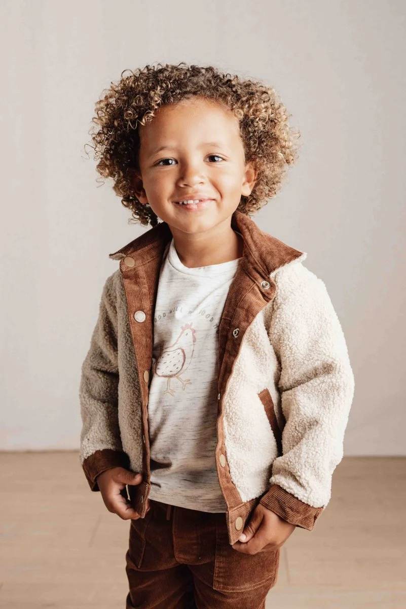 Little Dutch Babyjasje Omkeerbaar Brown/Sand - Image 10