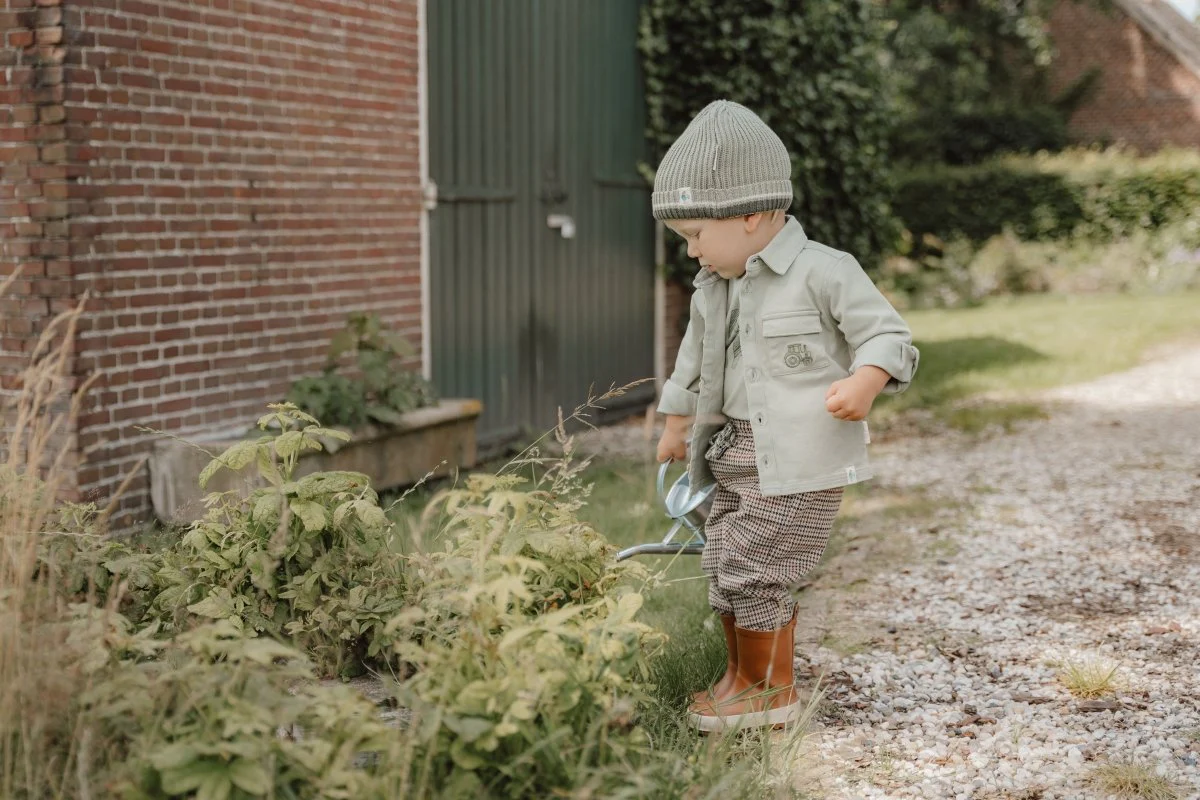 Little Dutch Babymutsje Gebreid Green - Image 4