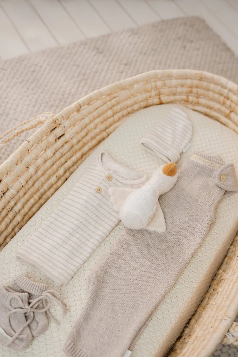 Little Dutch Babyslofjes Gebreid Soft Beige Melee - Image 8