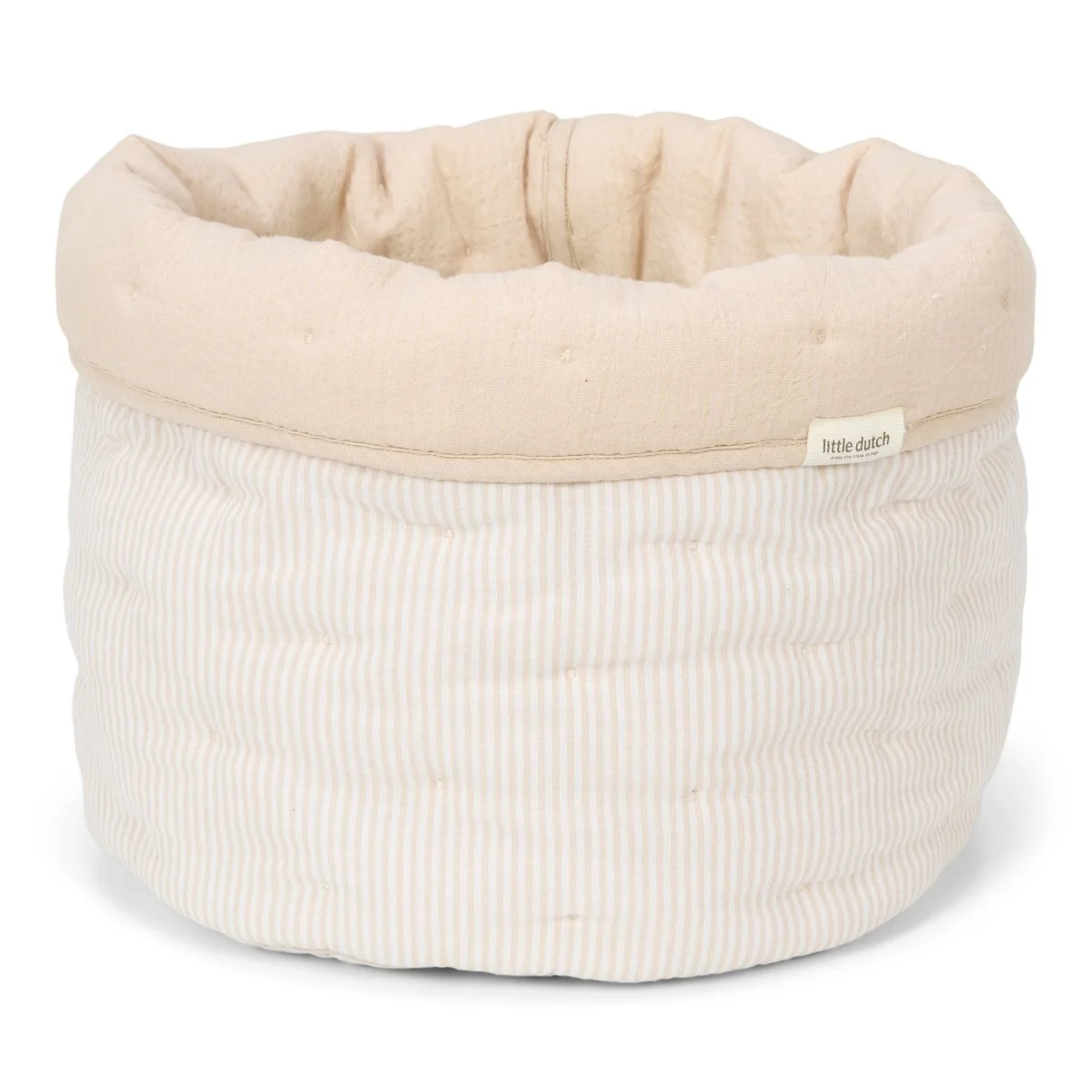 Little Dutch Commodemandje Pure Soft Beige Stripe - Image 2