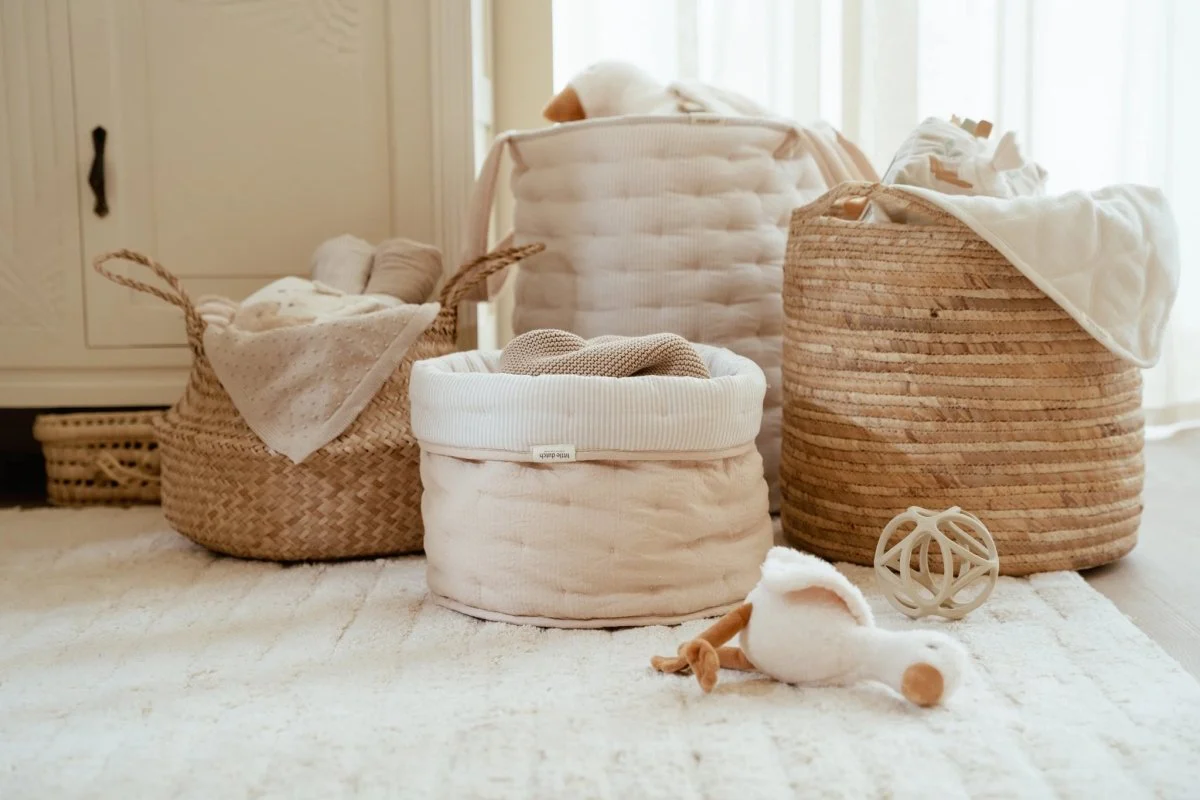 Little Dutch Commodemandje Pure Soft Beige Stripe - Image 6