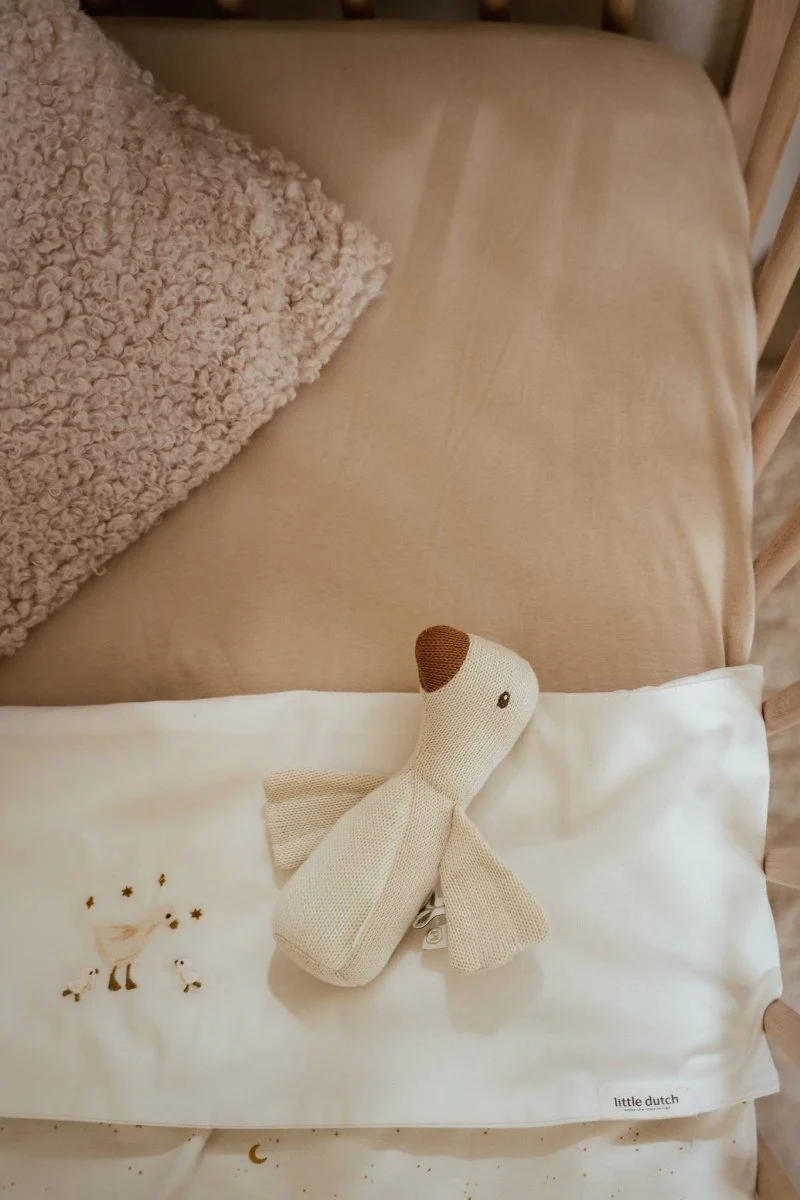 Little Dutch Hoeslaken Wieg Pure Soft Beige - Image 3