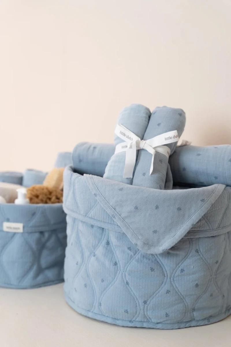 Little Dutch Hydrofiele Doek Pure Denim Blue 70Cm 2St - Image 5