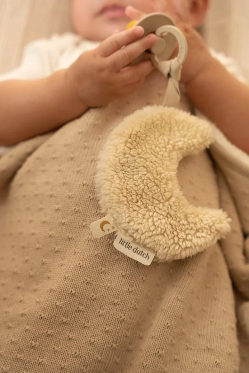 Little Dutch Ledikantdeken Pure Soft Beige Gebreid/Fleece - Image 10