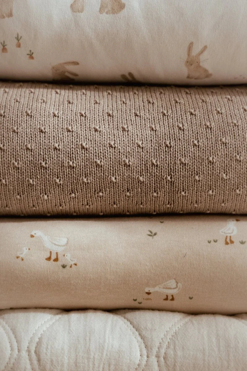 Little Dutch Ledikantdeken Pure Soft Beige Gebreid/Fleece - Image 3