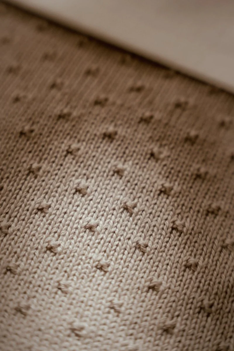 Little Dutch Ledikantdeken Pure Soft Beige Gebreid/Fleece - Image 5