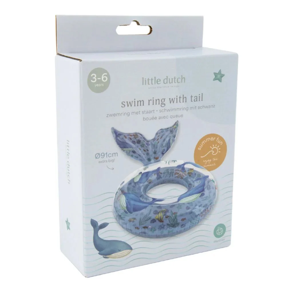 Little Dutch Ocean World Zwemring 91cm + Staart - Image 8