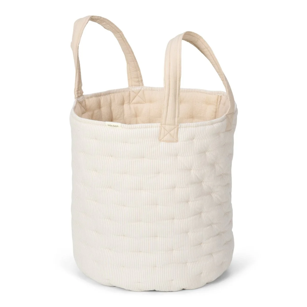 Little Dutch Opbergmand Pure Soft Beige Stripe Groot