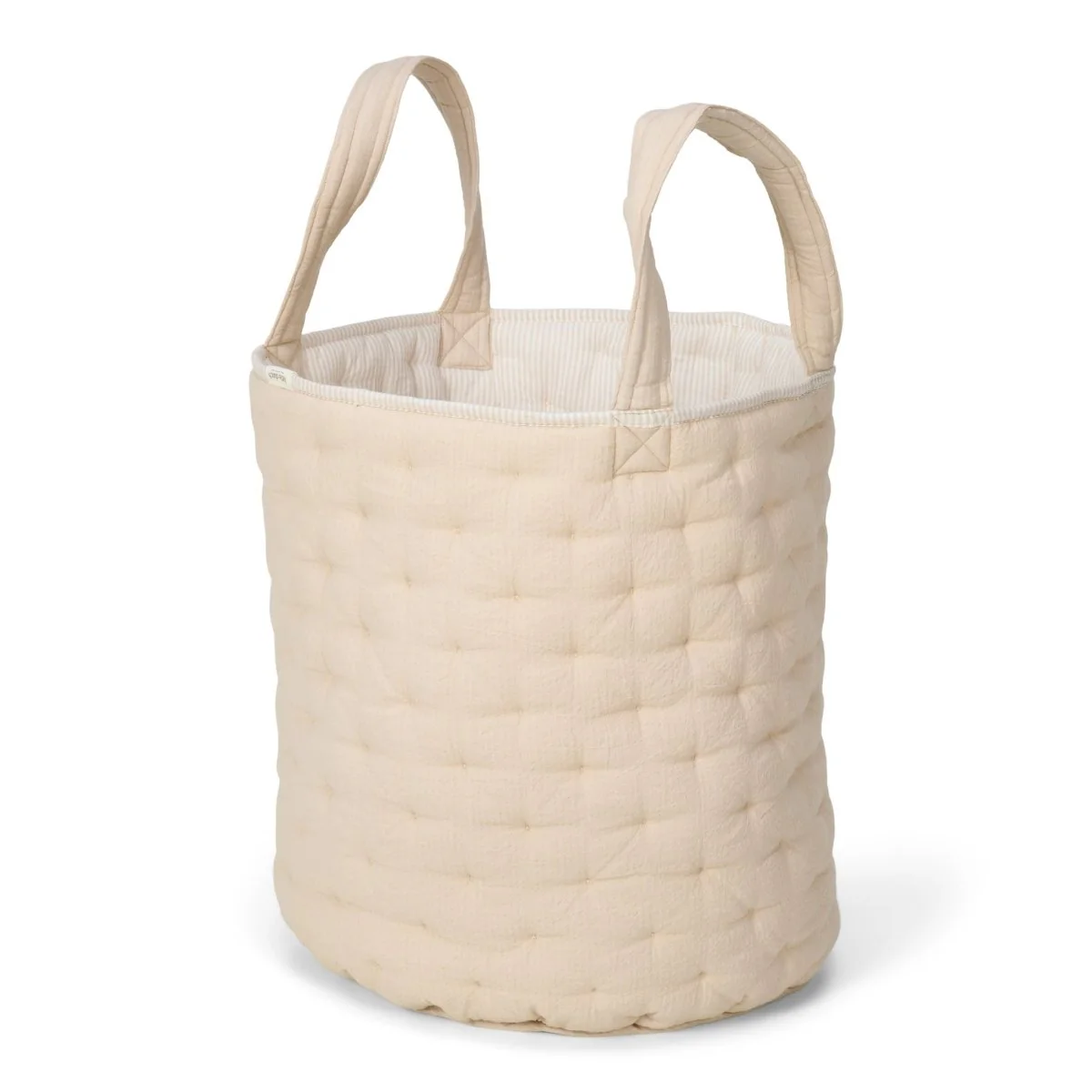 Little Dutch Opbergmand Pure Soft Beige Stripe Groot - Image 2