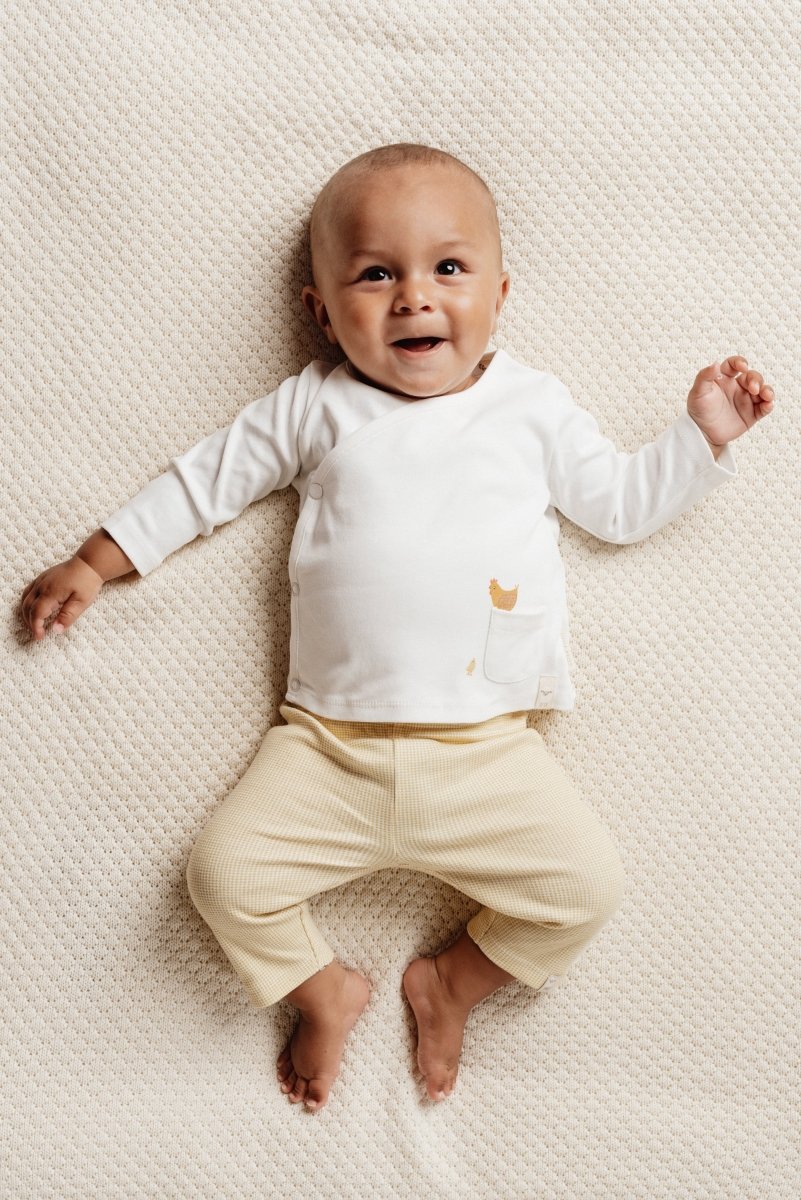 Little Dutch Overslag Shirt Baby Lange Mouw Off White - Image 4