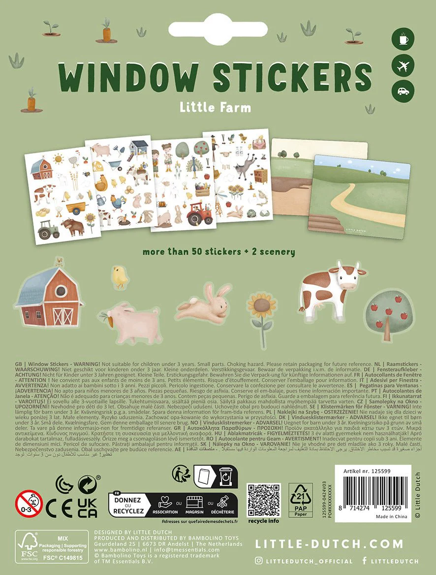 Little Dutch Raamstickers Little Farm - Image 7