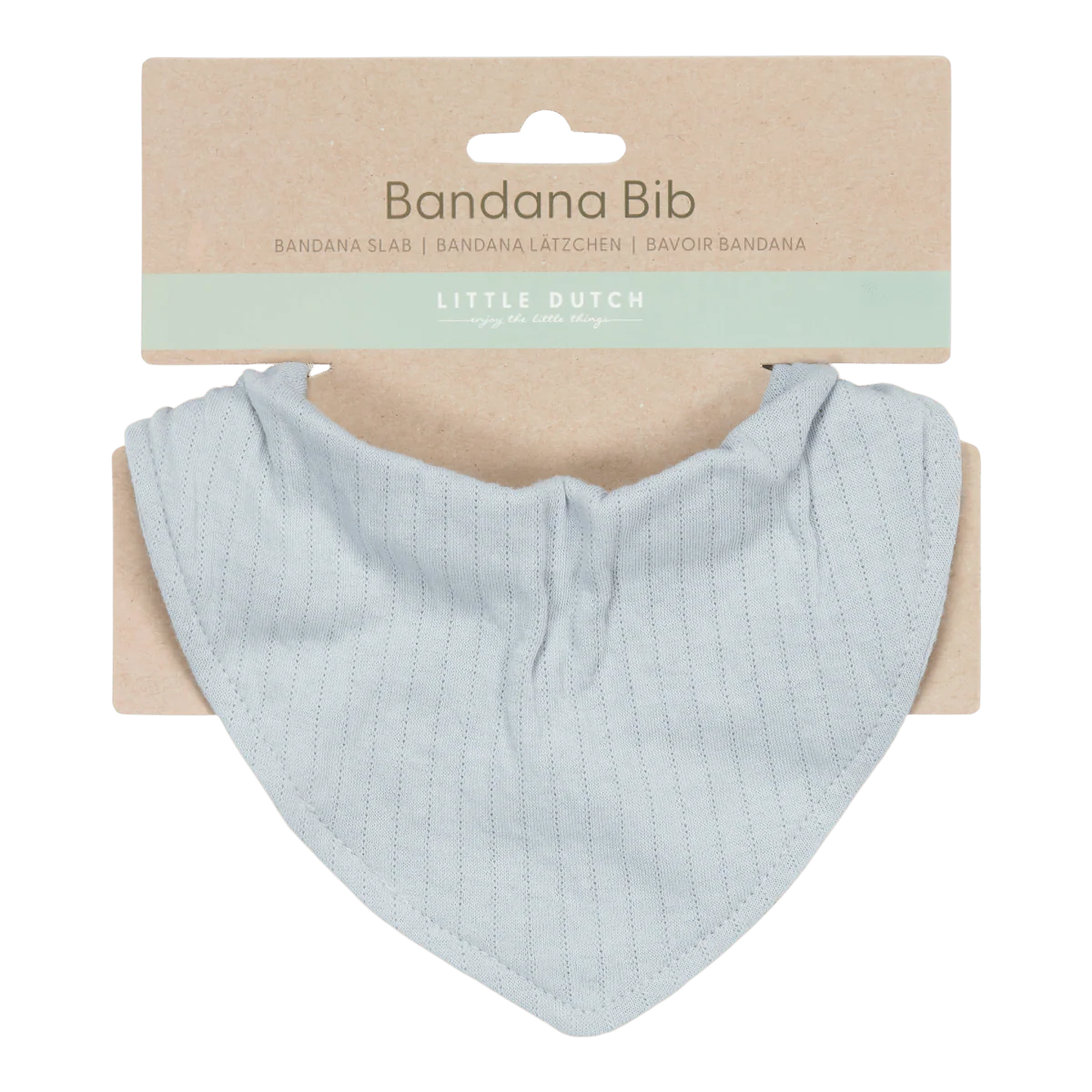 Little Dutch Slabbetje Bandana Pure Soft Blue - Image 2