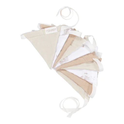 Little Dutch Slinger Hydrofiel Wit Beige Baby Bunny - Image 2