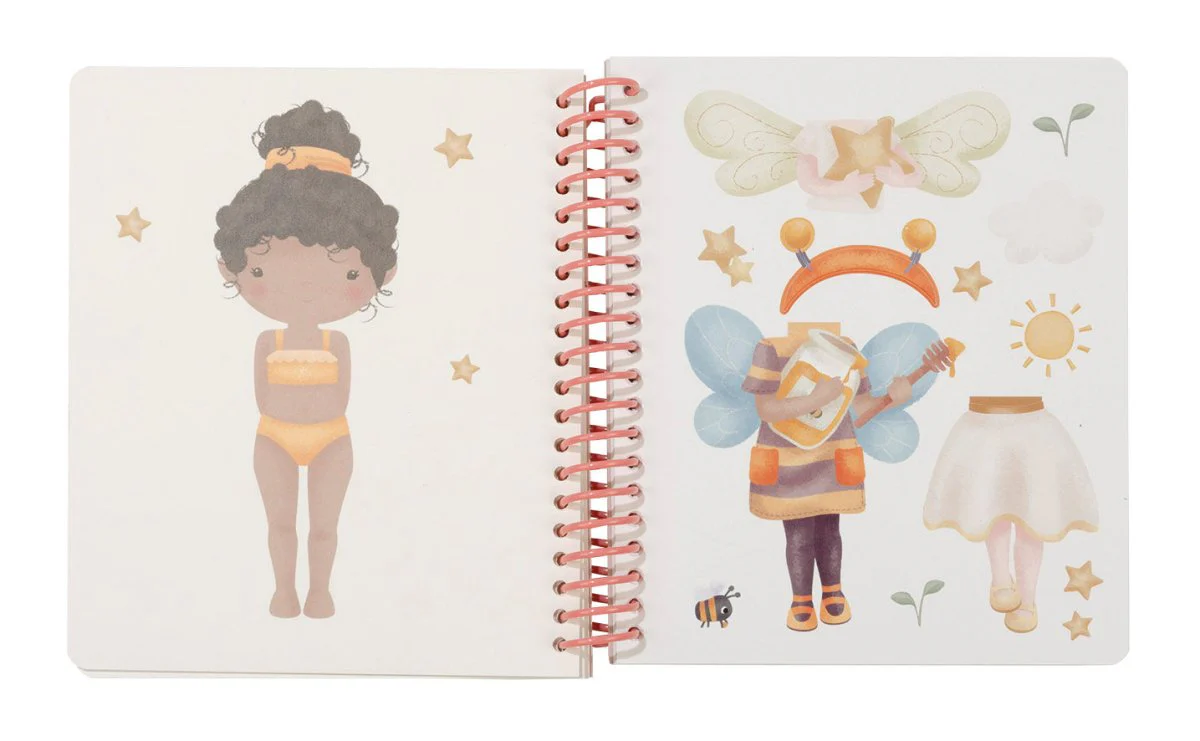 Little Dutch Stickerboek Aankleedboek Rosa En Friends - Image 2