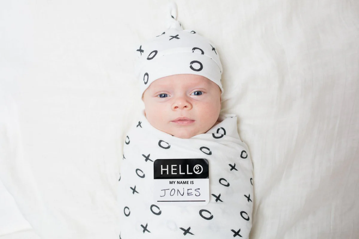Lulujo Hydrofiele Doek Met Muts En Sticker Hugs & Kisses - Image 6