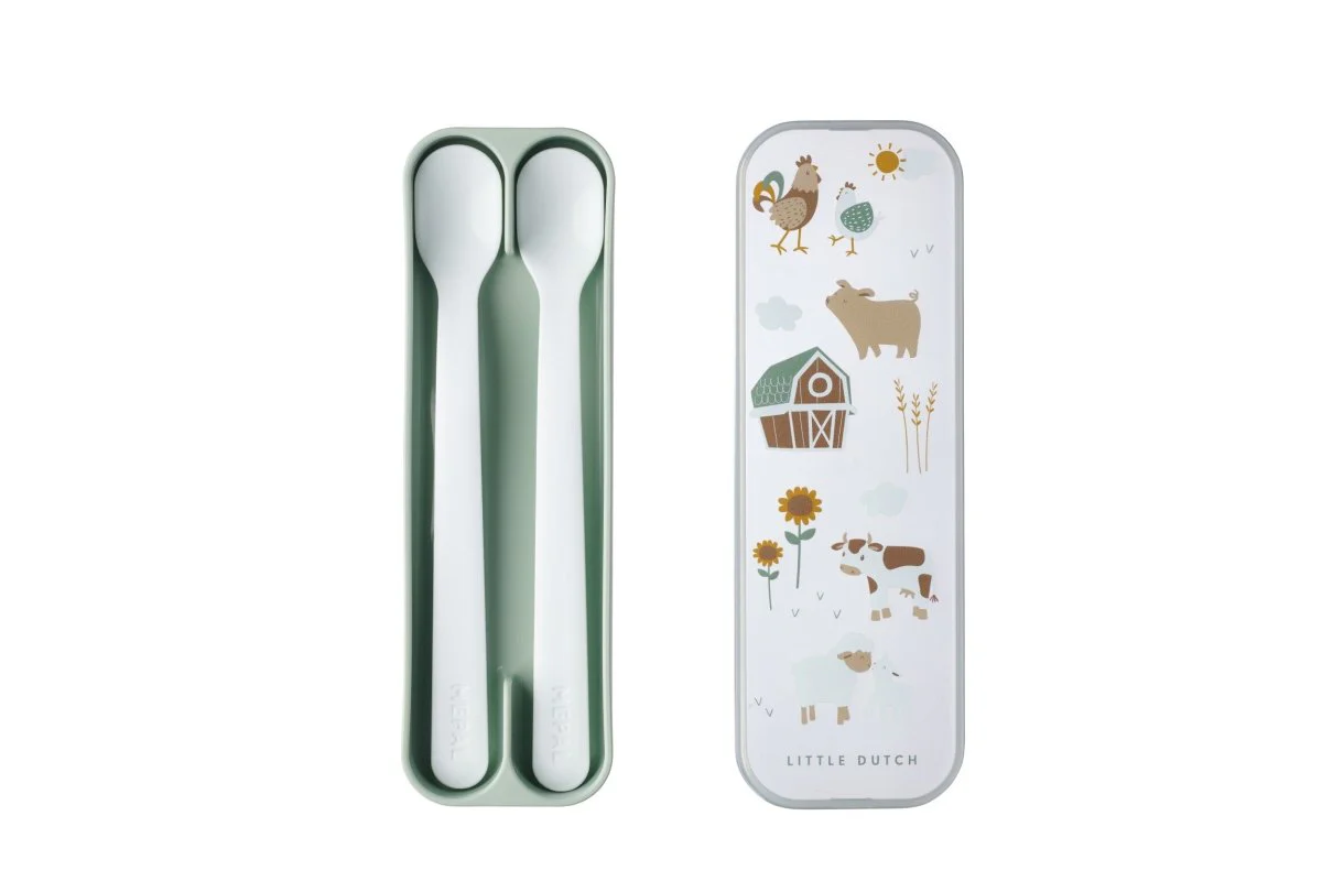 Mepal Baby Bestekset Lepel Mio Liitle Farm 2St