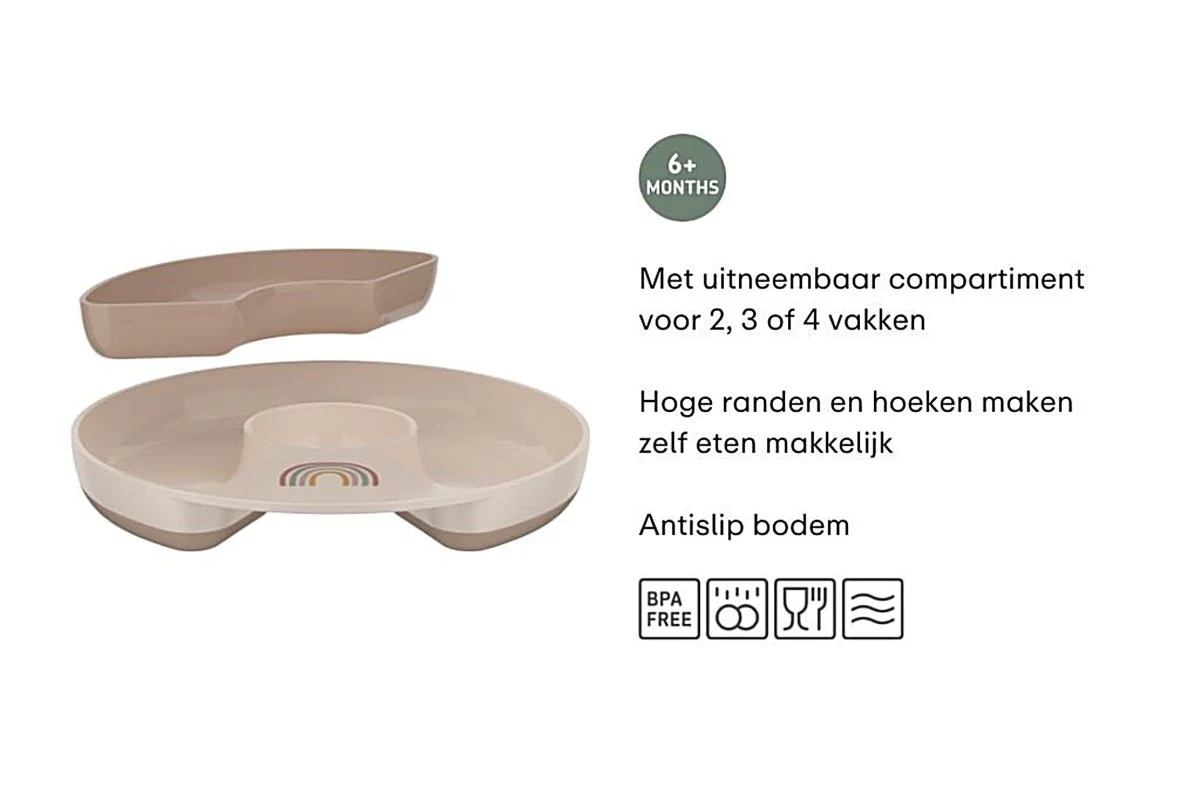Mepal Babybord Vakjes Mio Sunshine & Rainbow - Image 2